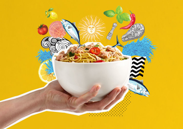 The Reel Fish 金槍魚罐頭包裝設(shè)計(jì),大膽的配色和自由活潑的插圖 The Reel Fish 金槍魚罐頭包裝設(shè)計(jì),大膽的配色和自由活潑的插圖