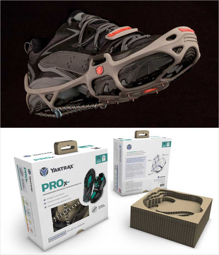Yaktrax戶外運(yùn)動鞋包裝設(shè)計-上海包裝設(shè)計公司
