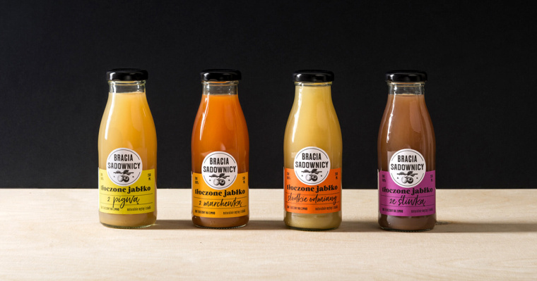 手繪藝術(shù)風(fēng)Studio Otwarte 壓榨純果汁包裝設(shè)計(jì)