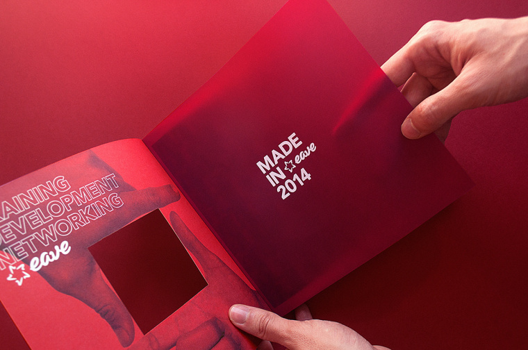 歐洲企業(yè)家年會宣傳手冊設計，暗紅與深灰風格設計