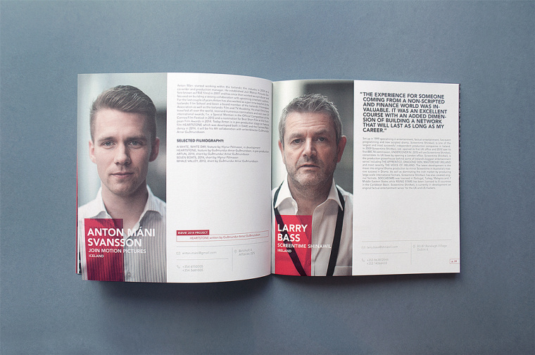 歐洲企業(yè)家年會宣傳手冊設計，暗紅與深灰風格設計