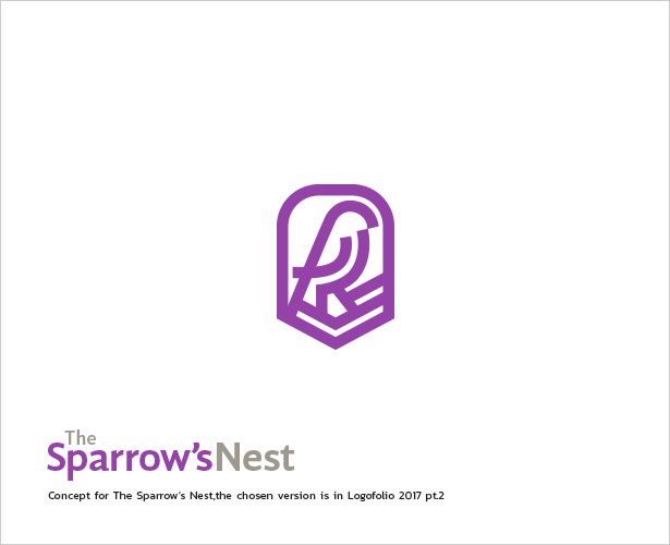 上海logo設(shè)計(jì)：28個(gè)現(xiàn)代和負(fù)空間標(biāo)志logo設(shè)計(jì)-盾牌鳥兒logo