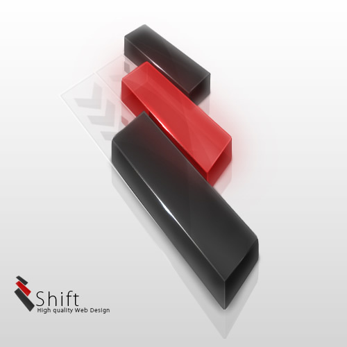 三維3D立體Shift Logo 設(shè)計 v.2