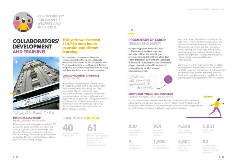 Macro銀行宣傳冊(cè)設(shè)計(jì)欣賞，時(shí)尚扁平插畫(huà)風(fēng)格