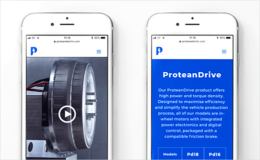 電動(dòng)汽車技術(shù)公司Protean Electric 企業(yè)vi設(shè)計(jì)-網(wǎng)站設(shè)計(jì)