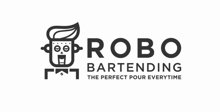 老派的酷標(biāo)志設(shè)計(jì)-復(fù)古未來機(jī)器人貼面標(biāo)志設(shè)計(jì)