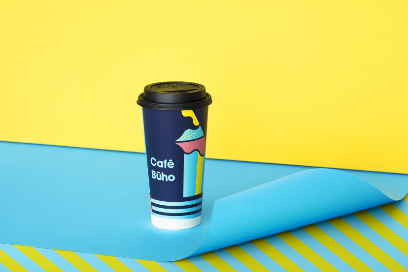 Cafe Buho 咖啡店品牌形象設(shè)計包裝設(shè)計，城市藝術(shù)和街頭漫畫風(fēng)格