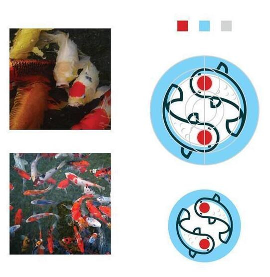 logo設(shè)計(jì)過程圖示揭示logo設(shè)計(jì)靈感-雙魚logo設(shè)計(jì)靈感