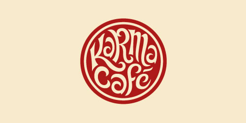 紅色標(biāo)志設(shè)計(jì)靈感品牌KarmaCafél