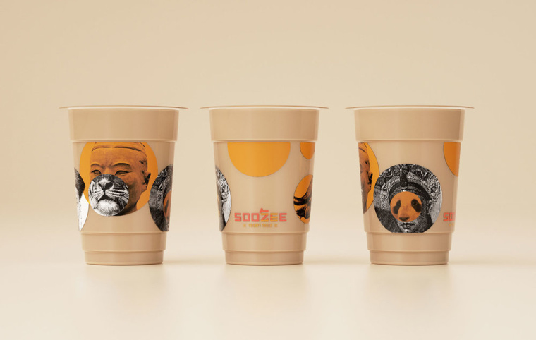 Soo Zee 23肉面湯餐廳拼貼風(fēng)格餐飲品牌形象設(shè)計與外賣包裝設(shè)計