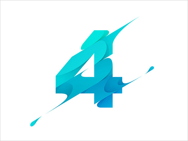 數(shù)字-4個(gè)字母標(biāo)志設(shè)計(jì)