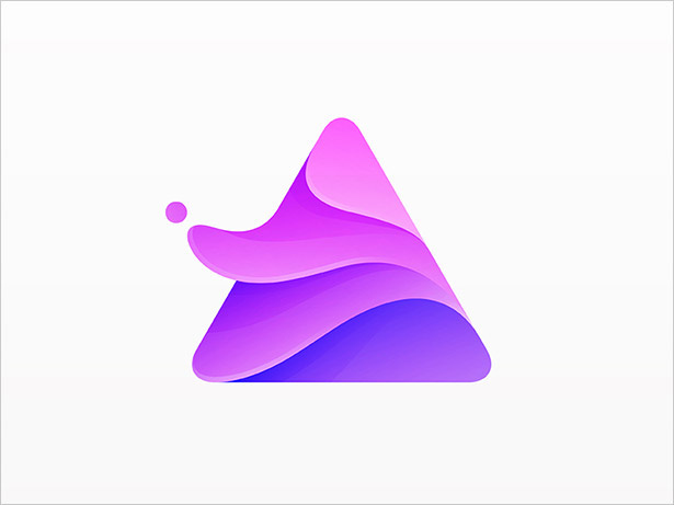 Ombre的-三角徽標(biāo)設(shè)計(jì)
