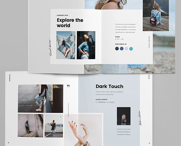 藍(lán)色主題簡(jiǎn)單的宣傳冊(cè)布局設(shè)計(jì)