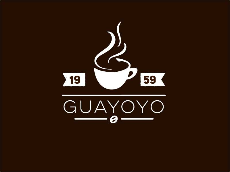  2018年的現(xiàn)代餐廳標(biāo)志設(shè)計(jì)-Guayoyo咖啡館標(biāo)志設(shè)計(jì)