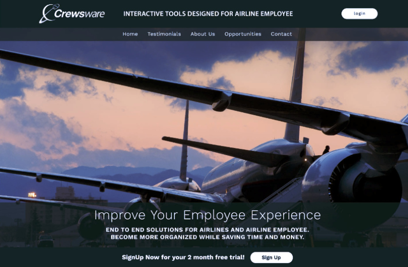 Crewsware Software網(wǎng)站重新設(shè)計