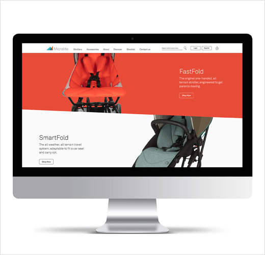 Micralite嬰兒旅行車童車新品牌形象設(shè)計(jì)-網(wǎng)站設(shè)計(jì)