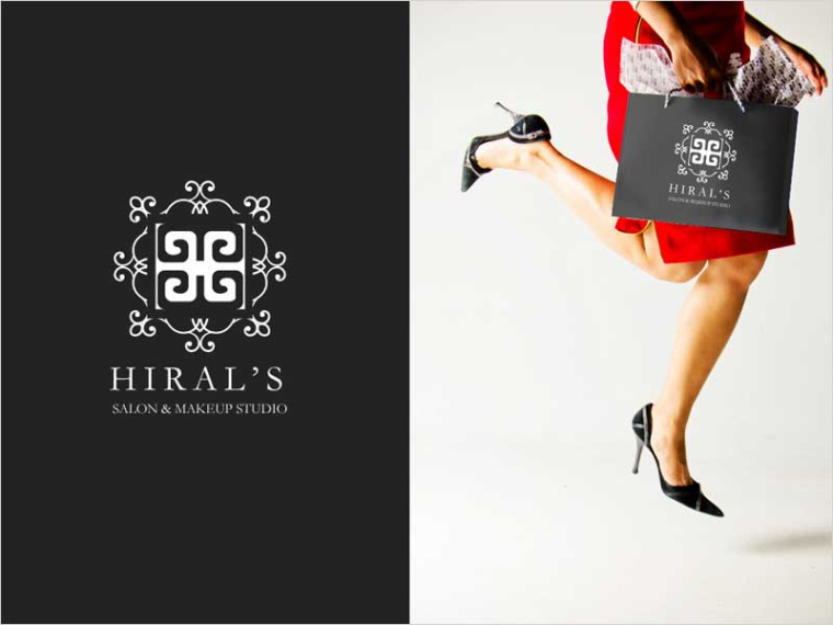 沙龍和MakeUp工作室的品牌標(biāo)志設(shè)計(jì)