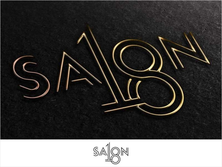 沙龍18標(biāo)志設(shè)計(jì)