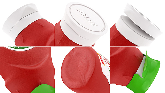 簡潔又有個性的Vital ketchup番茄醬包裝瓶形設(shè)計