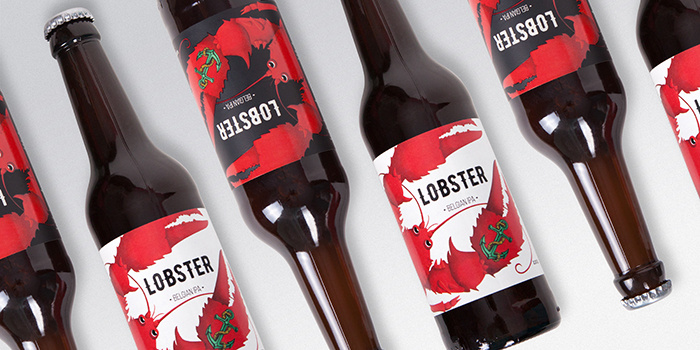 新人類啤酒包裝標(biāo)簽設(shè)計(jì)“龍蝦”插畫篇-上海包裝設(shè)計(jì)公司