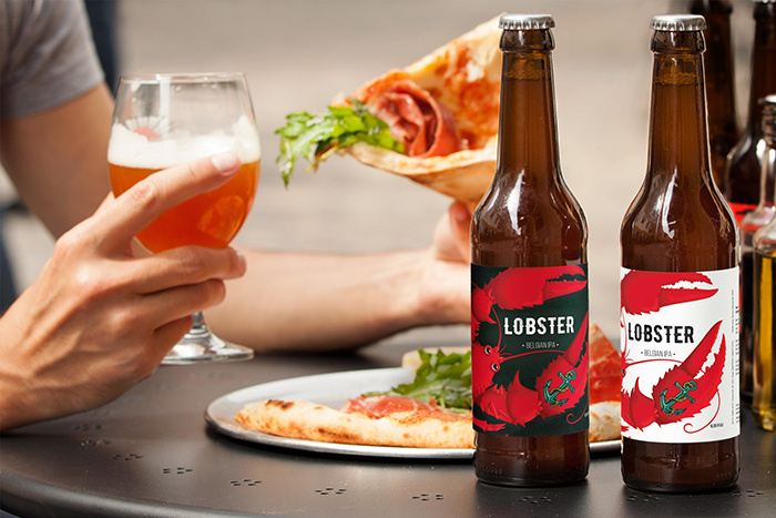 新人類啤酒包裝標簽設計“龍蝦”插畫篇-上海包裝設計公司