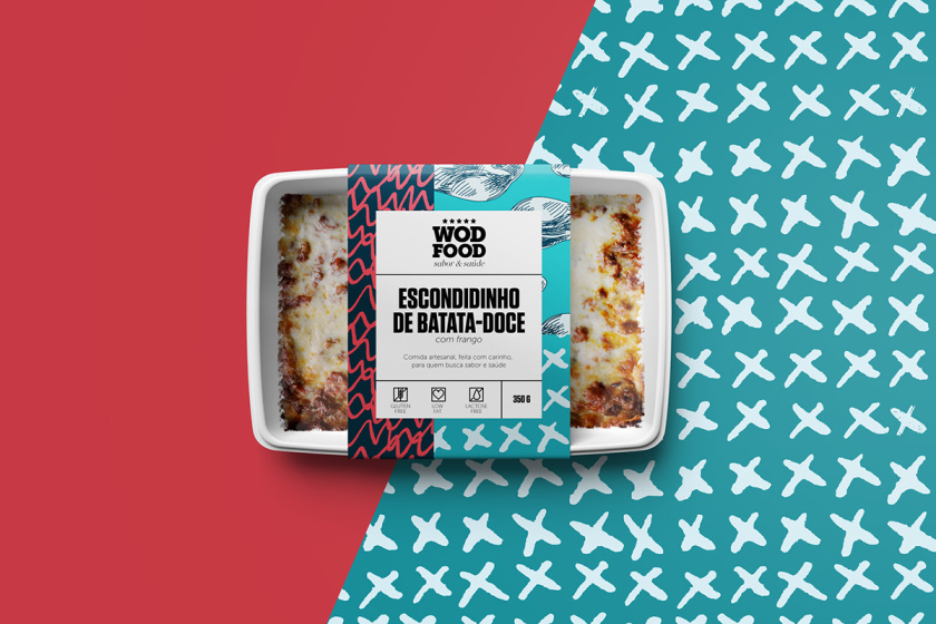 WOD健身營養(yǎng)餐食品包裝設(shè)計(jì)，突出健康、新鮮與手工制作