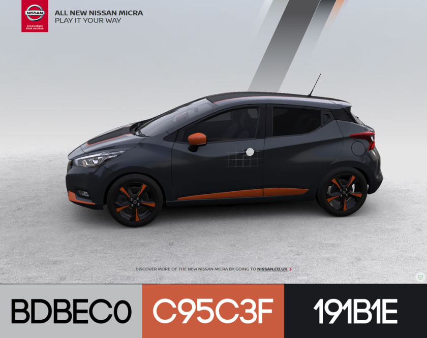 網(wǎng)站設(shè)計(jì)配色方案-新日產(chǎn)Micra