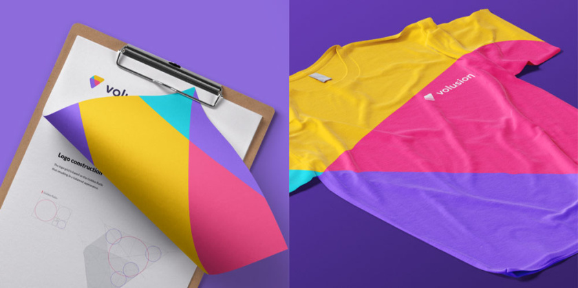美麗和創(chuàng)意的平面設(shè)計(jì)想法-Volusion品牌logo設(shè)計(jì)vi設(shè)計(jì)