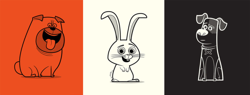 美麗和創(chuàng)意的平面設(shè)計(jì)想法-寵物風(fēng)格化藝術(shù)和產(chǎn)品圖形