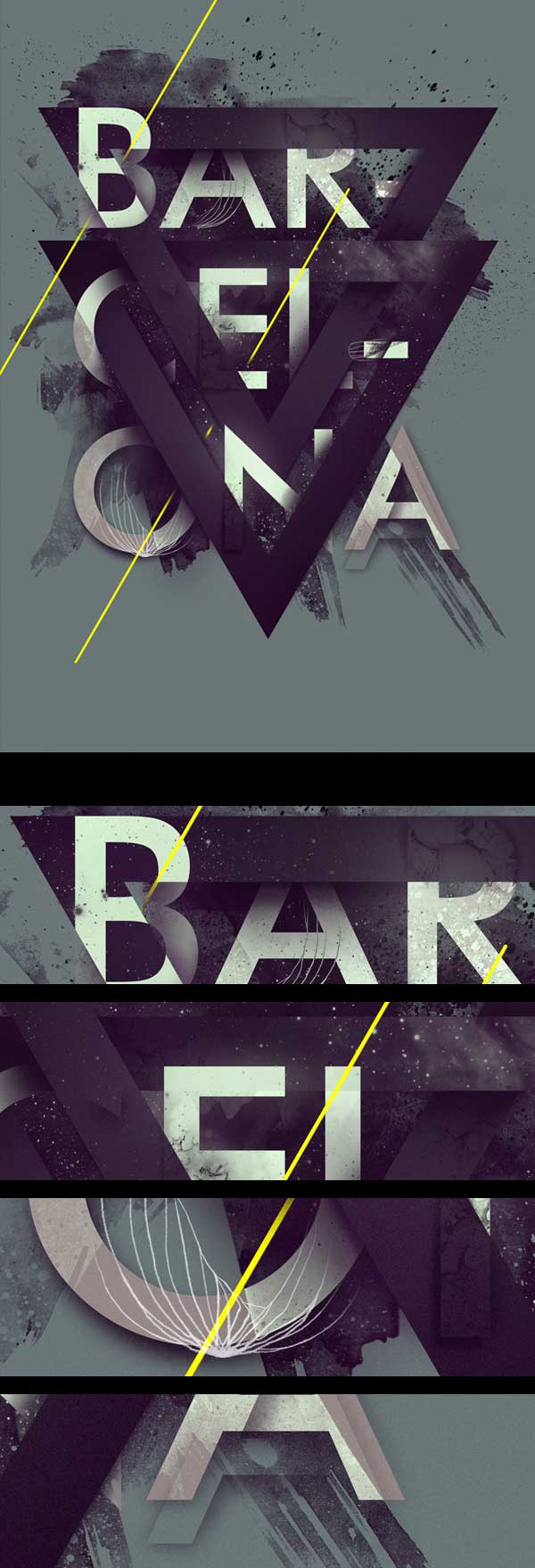 另類前衛(wèi)藝術風格創(chuàng)意海報設計靈感-BARCELONA