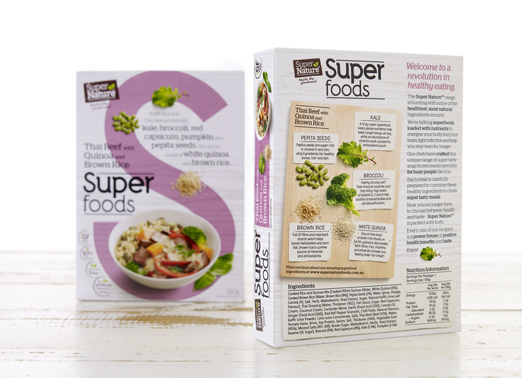 Vesco Foods 冷凍菜肴食品包裝設(shè)計，以健康食材為賣點，以S字母增加識別