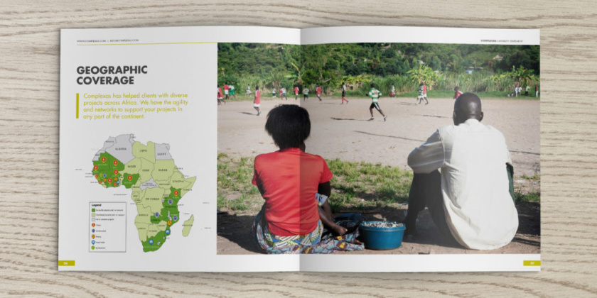 Complexas非洲生態(tài)環(huán)境監(jiān)測公司宣傳冊設(shè)計