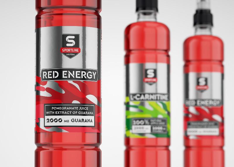 Sportline運(yùn)動營養(yǎng)補(bǔ)充劑包裝設(shè)計(jì)，金屬風(fēng)+多彩色，展現(xiàn)運(yùn)動活力