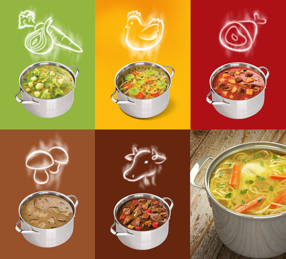 Kucharek食品調(diào)味料包裝設(shè)計(jì)——鍋上盤旋的熱氣味道符號 Kucharek食品調(diào)味料包裝設(shè)計(jì)——鍋上盤旋的熱氣味道符號