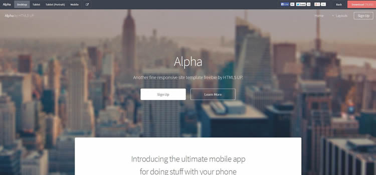 alpha清潔布局業(yè)務(wù)html5模板網(wǎng)站響應(yīng)