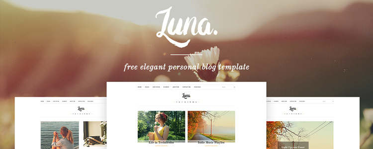Luna個人博客html5模板網(wǎng)站響應(yīng)自由