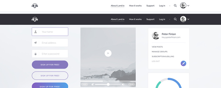 土地ui工具包html5模板網(wǎng)站響應(yīng)自由