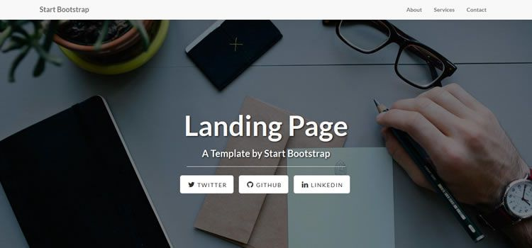  著陸頁Bootstrap html css響應(yīng)模板網(wǎng)頁設(shè)計免費