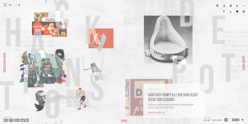 平面設(shè)計中的超現(xiàn)實主義-隨機不對稱超現(xiàn)實網(wǎng)頁設(shè)計