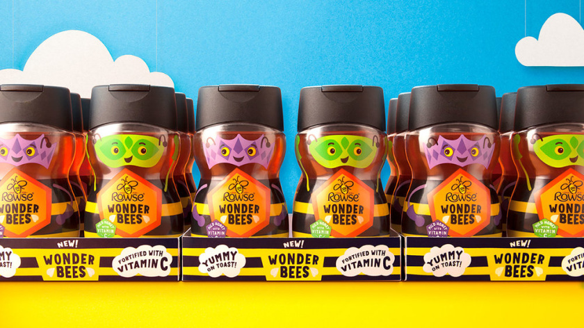 IP品牌策劃案例:Rowse Wonder Bees兒童蜂蜜包裝設計,兩個超級蜜蜂英雄吉祥物 IP品牌策劃案例:Rowse Wonder Bees兒童蜂蜜包裝設計,兩個超級蜜蜂英雄吉祥物