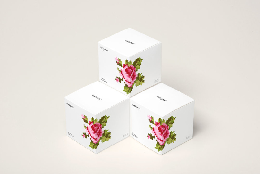 可愛的數(shù)字馬賽克圖案盒裝甜品食品包裝設(shè)計欣賞