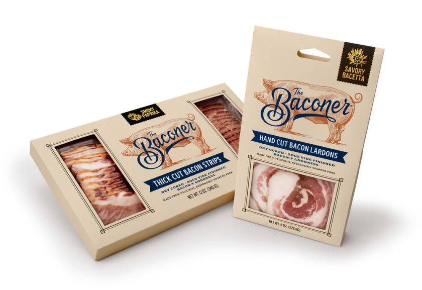 Baconer真空熏肉培根手工品牌形象設(shè)計(jì)與包裝設(shè)計(jì)，源源的手工味