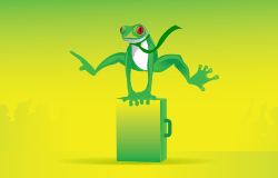  LEAPJob品牌吉祥物——紅眼樹蛙