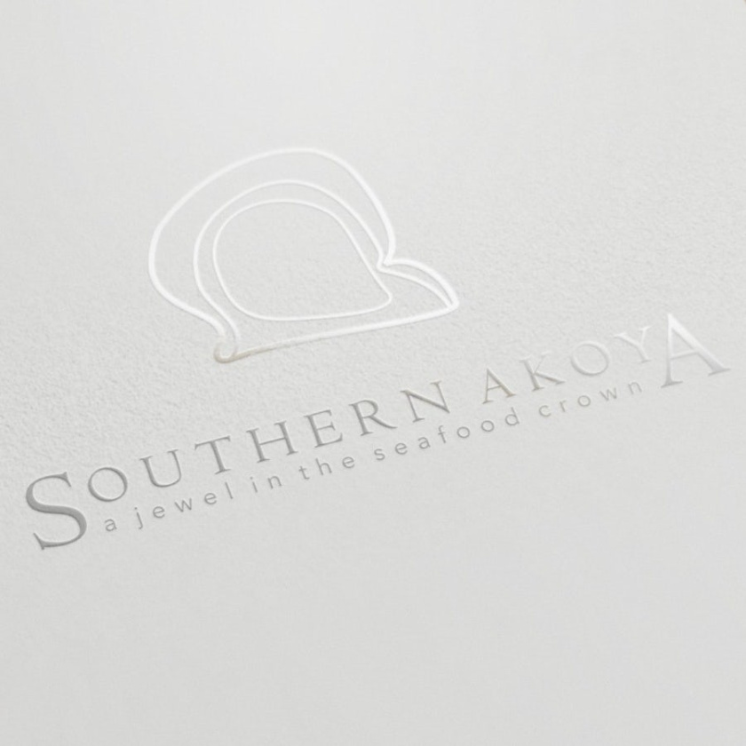低調(diào)的銀色logo設(shè)計-南Akoya餐廳logo設(shè)計