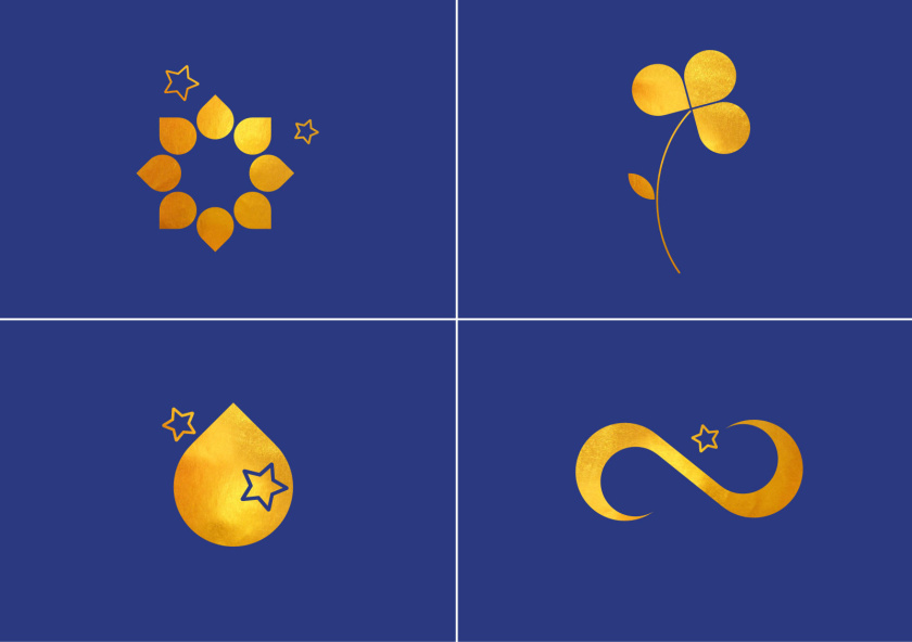 Magic Point 醫(yī)學美容整形醫(yī)院品牌形象全案策劃設計-基于徽標logo的插圖和圖標