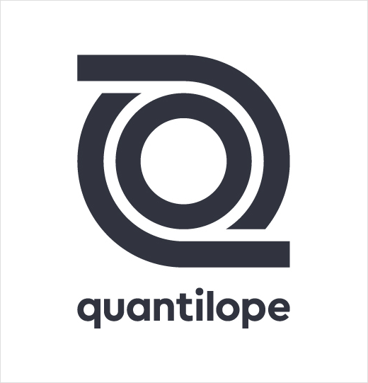 Quantilope市場調(diào)研分析公司logo設(shè)計，一個循環(huán)的線條圖形