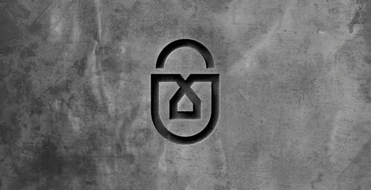 Techsonic 電子安全監(jiān)控設(shè)備公司logo設(shè)計，盾牌+鎖+房子