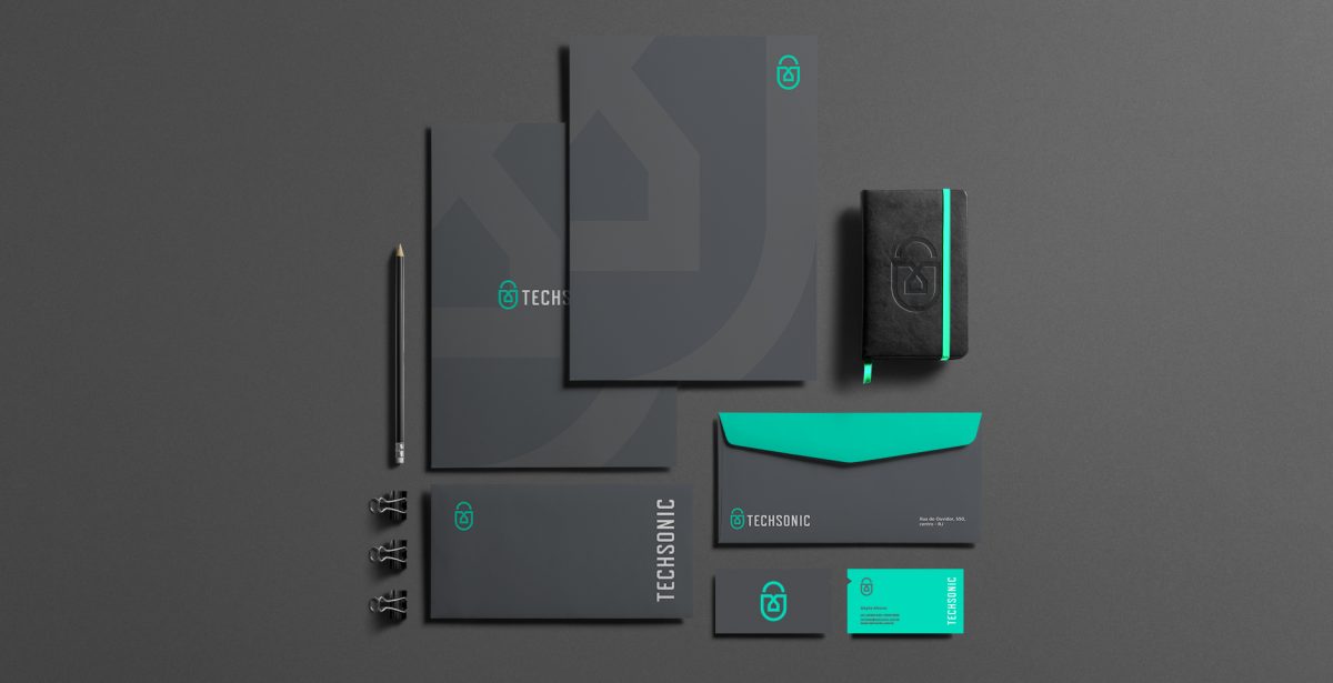 Techsonic 電子安全監(jiān)控設(shè)備公司logo設(shè)計vi設(shè)計