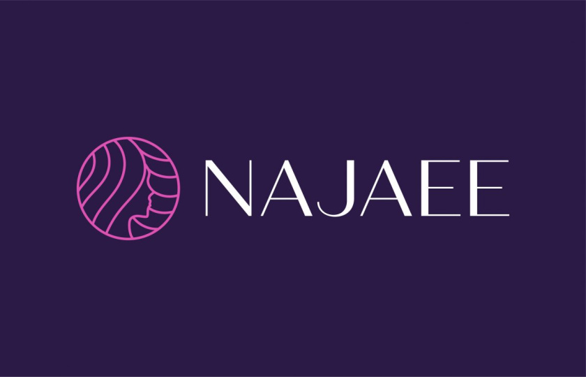 Najaee 紡織編織專家品牌形象設(shè)計(jì)與女人頭像logo設(shè)計(jì)