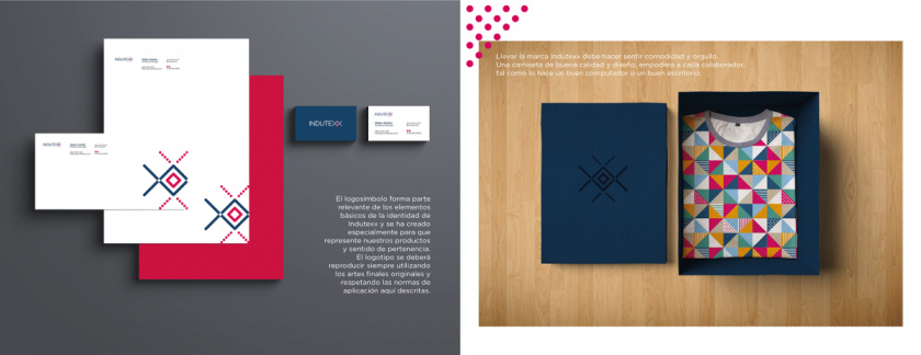 Indutexx 紡織面料品牌vi設(shè)計logo設(shè)計，幾何線條風(fēng)格